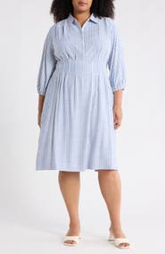 MAX STUDIO Tiered Shirtdress