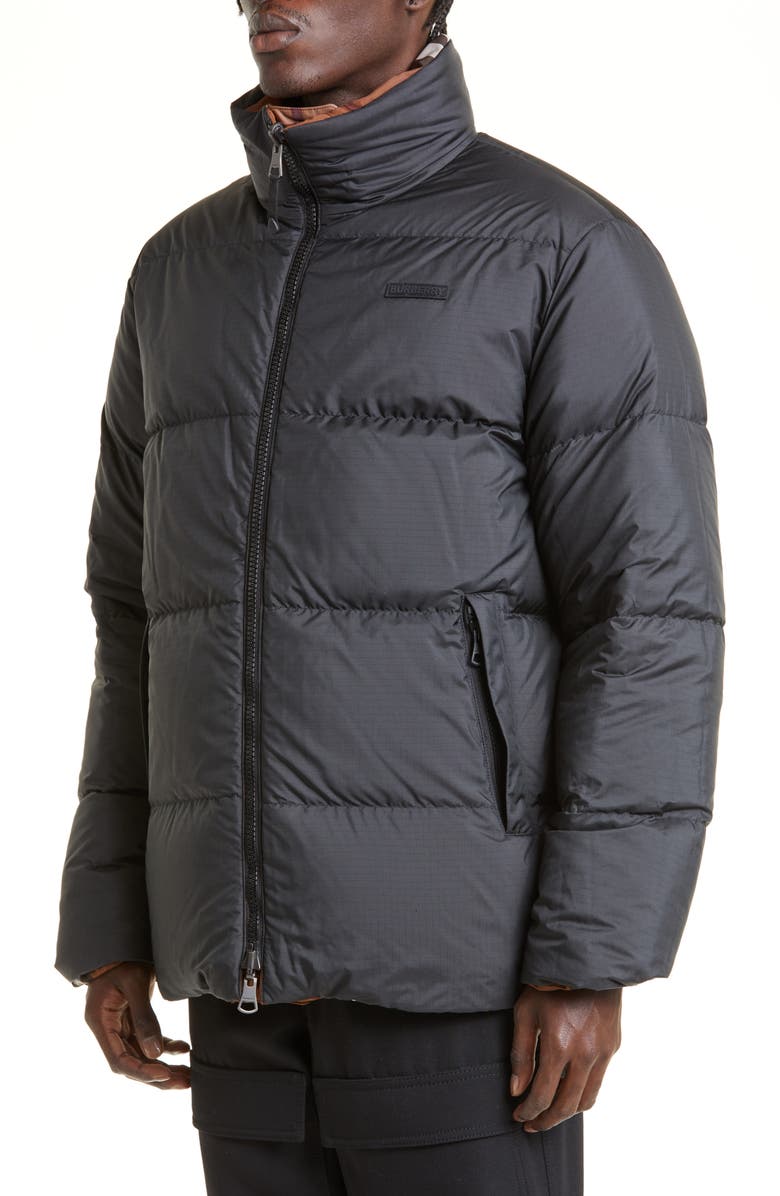 Burberry Digby Reversible Check Puffer Jacket, Alternate, color, 