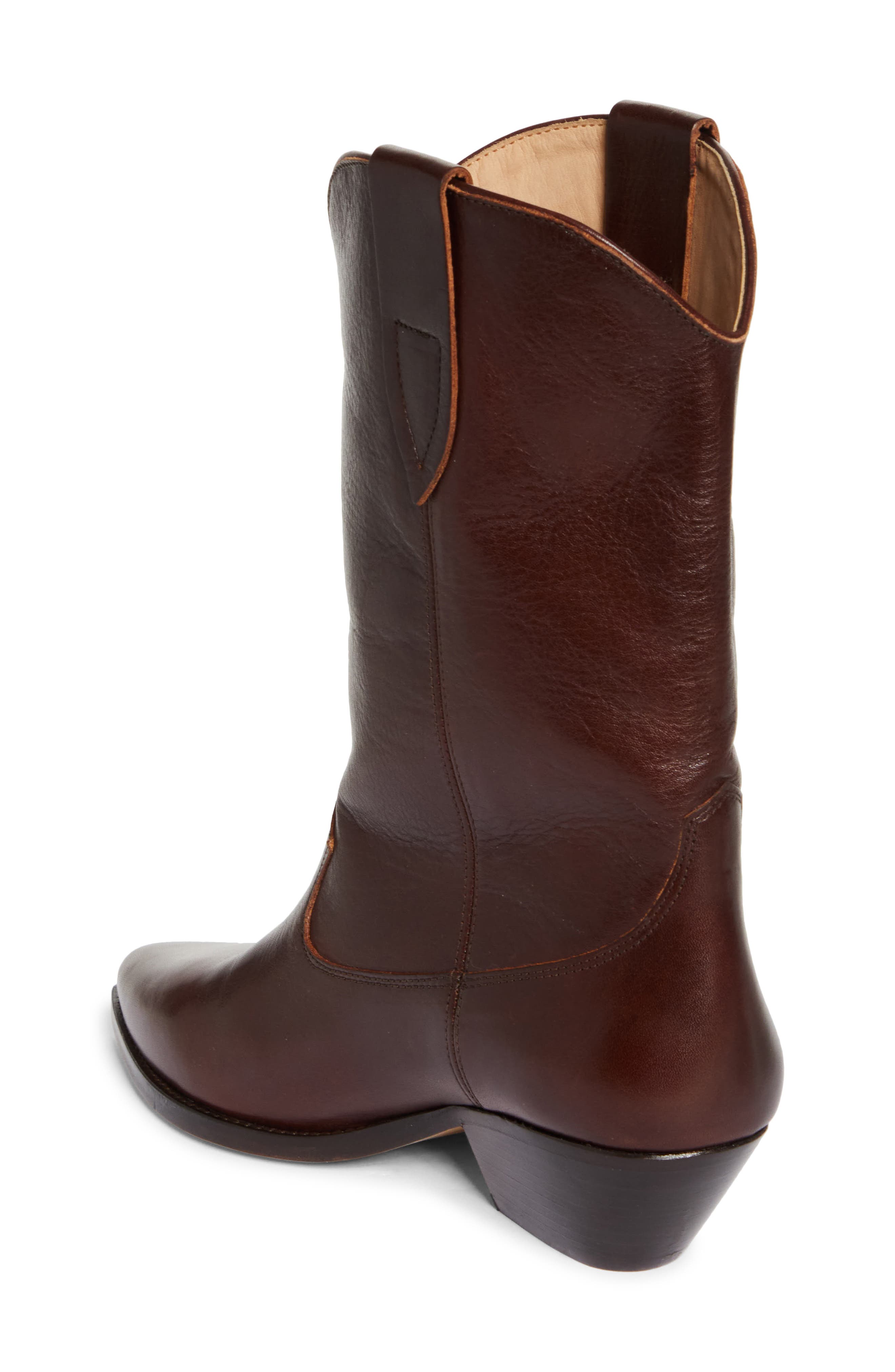 Isabel Marant Duerto Western Boot, Alternate, color, My Mahogany