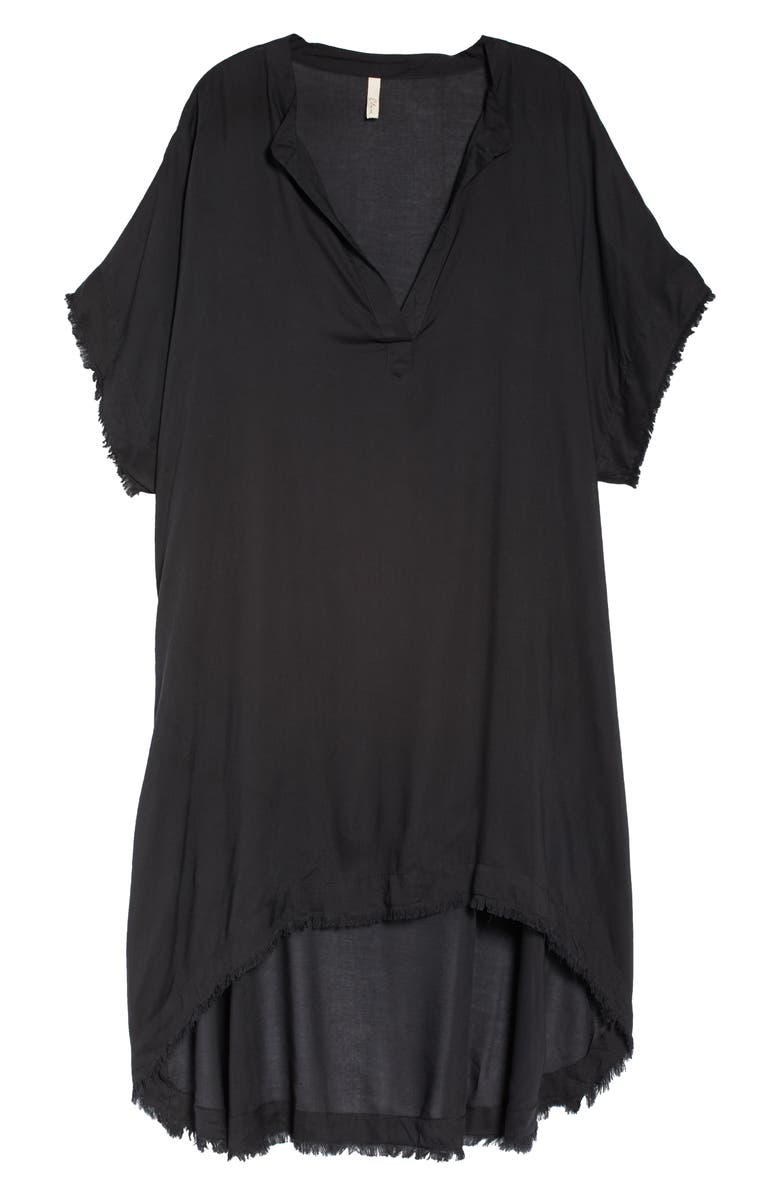 Elan Fray Edge Cover-Up Caftan, Alternate, color, 