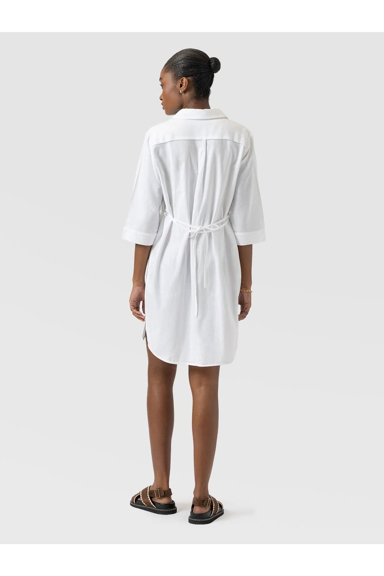 Stevie Shirt Dress, Alternate, color, White