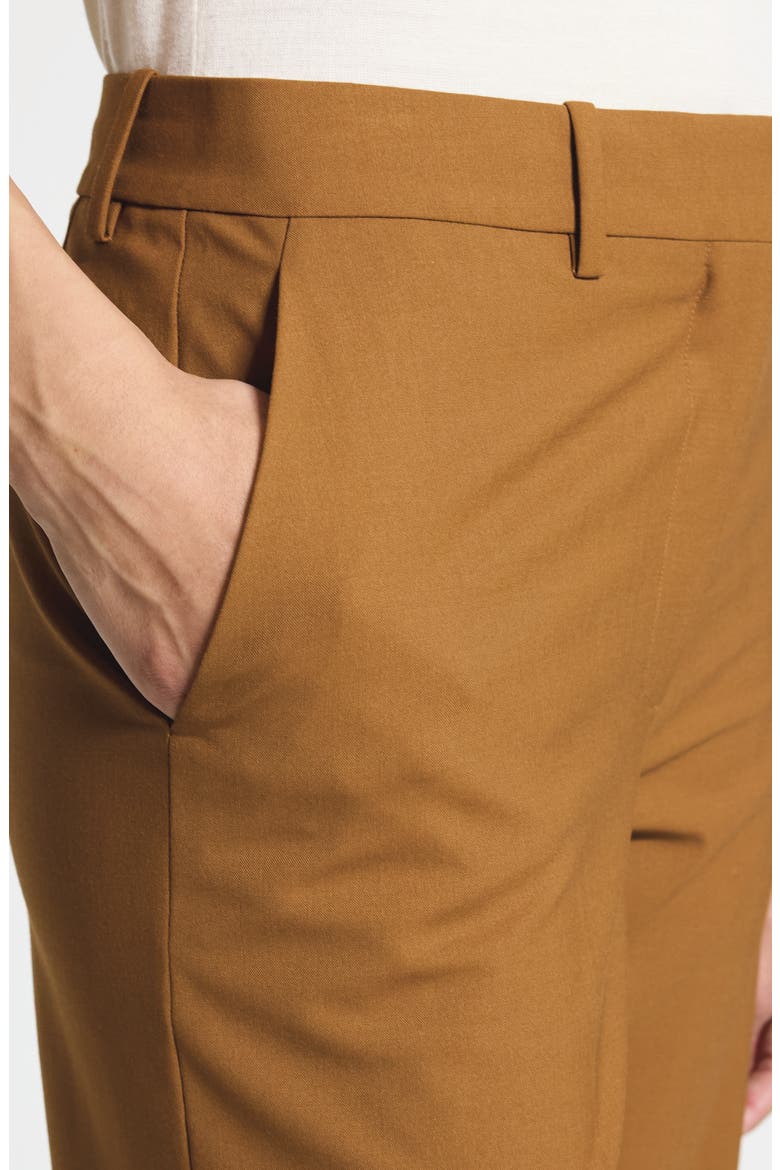Stretch Wool Pants, Alternate, color, DARK COGNAC