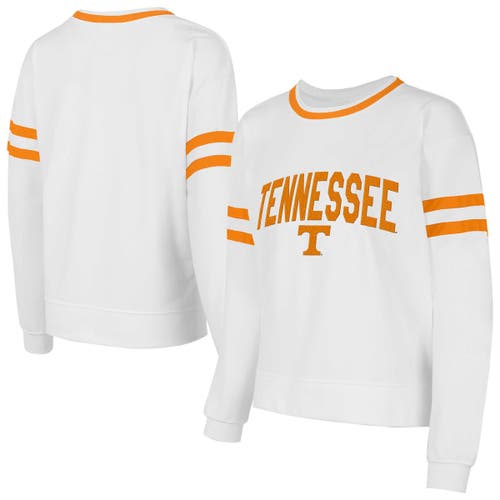 Concepts Sport White Tennessee Volunteers Borough French Terry Arch Over Long Sleeve T-shirt In White