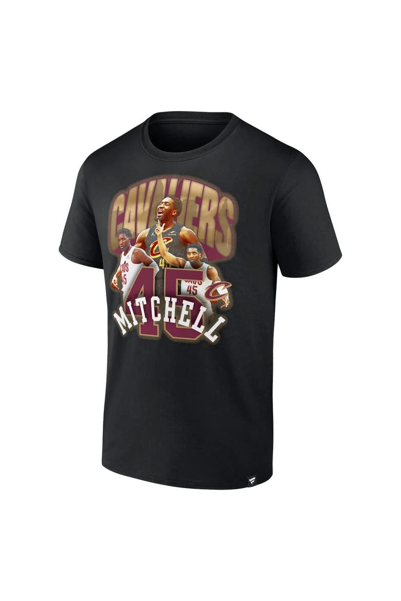 Men's Fanatics Donovan Mitchell Black Cleveland Cavaliers Notorious 4.0 T-Shirt, Alternate, color, Black