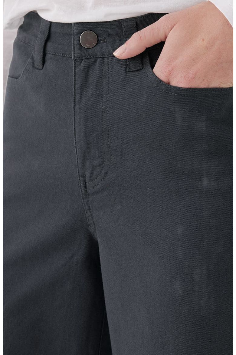 Organic Stretch Twill Wide Leg Pant, Alternate, color, Storm