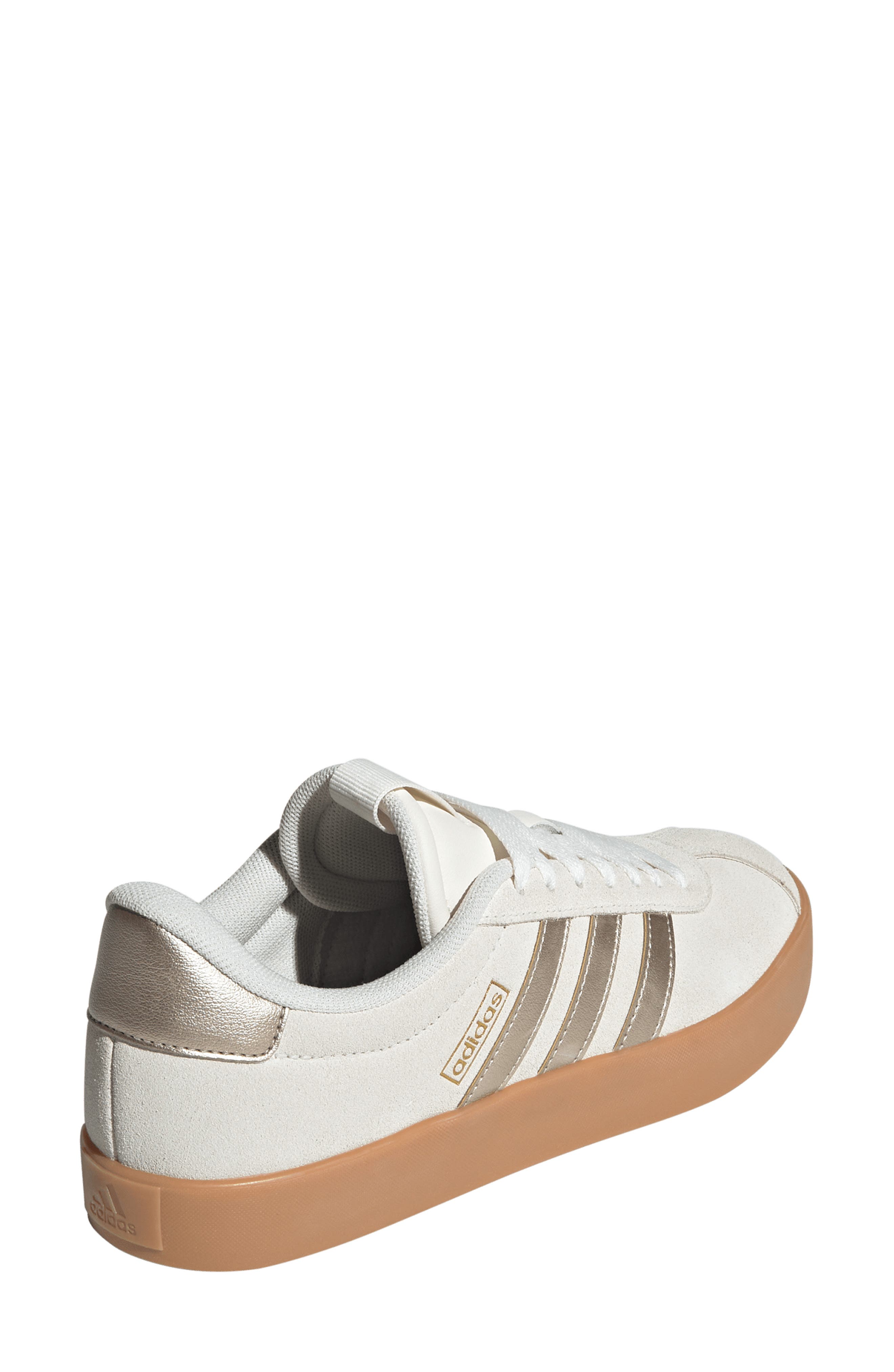 adidas VL Court 3.0 Sneaker, Alternate, color, Off White/ Cyber/ Gold