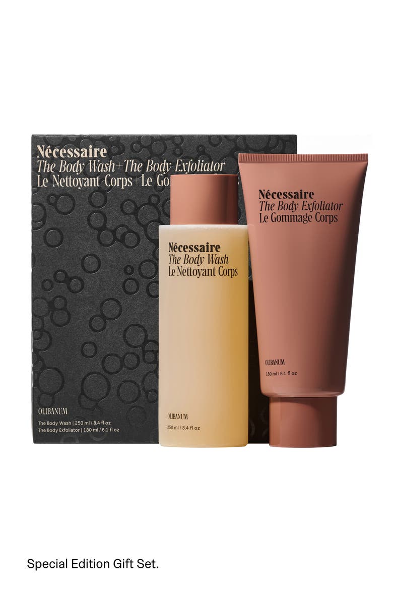 The Body Wash + The Body Exfoliator in Olibanum $63 Value, Main, color, NO COLOR