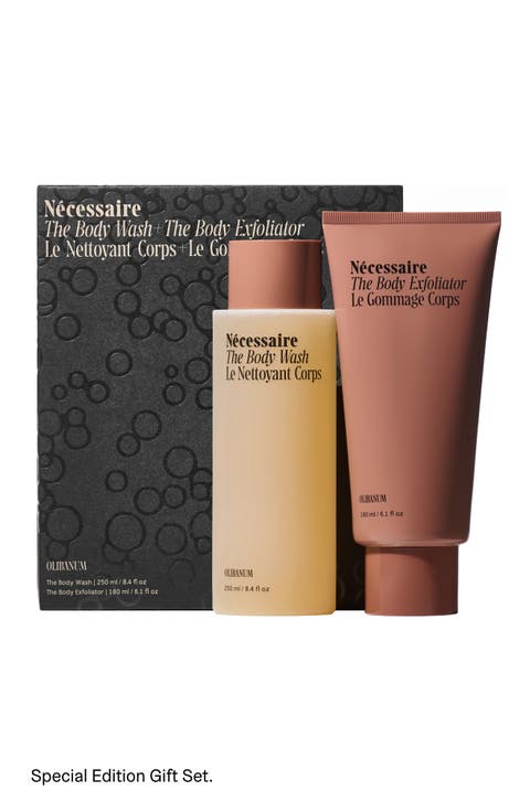 The Body Wash + The Body Exfoliator in Olibanum $63 Value
