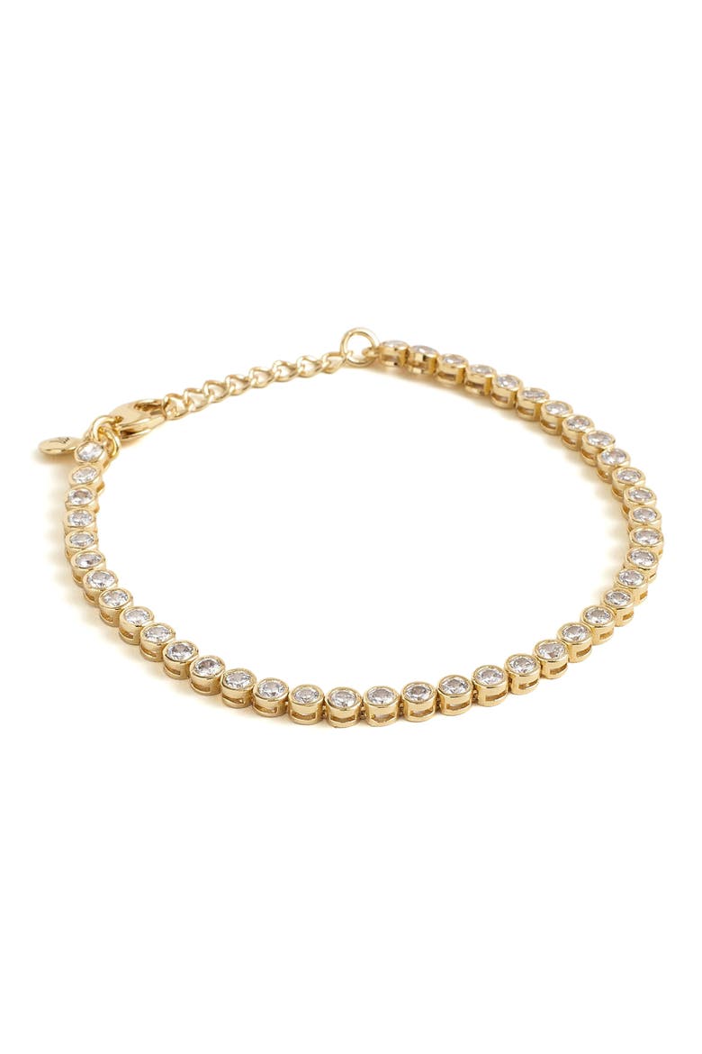Tennis Bracelet, Main, color, PALE GOLD