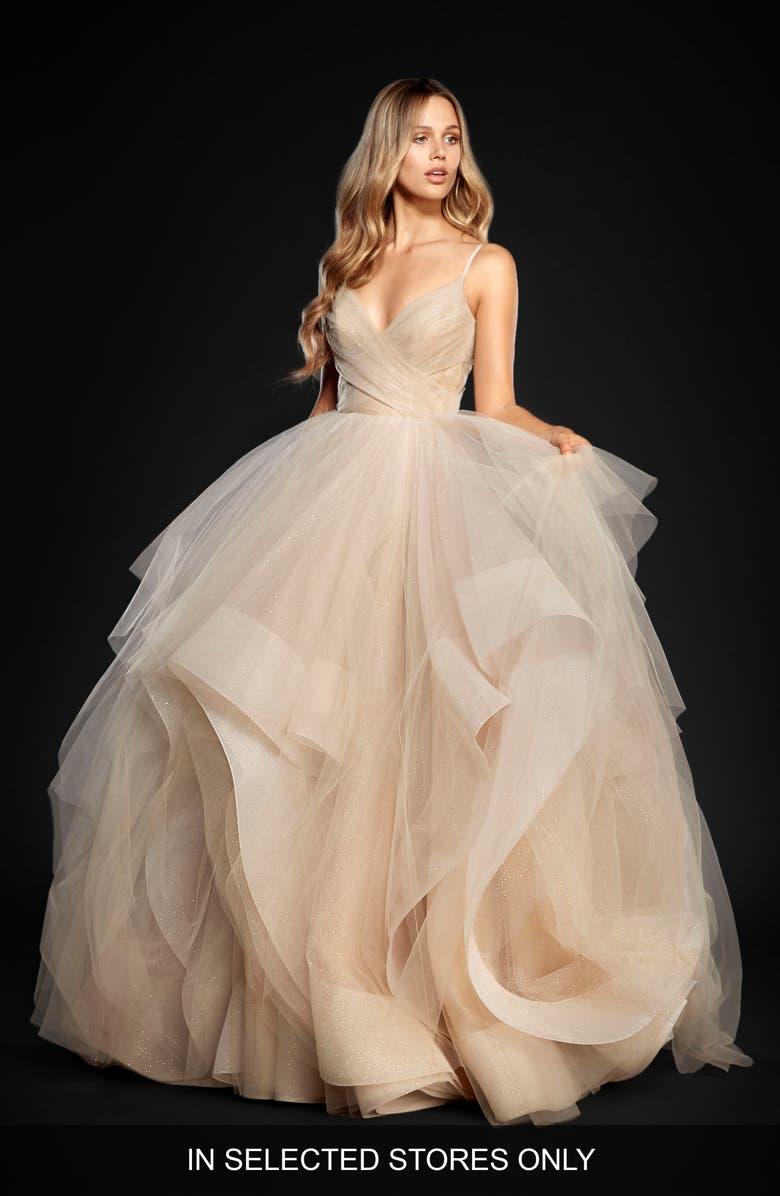 hayley paige bridesmaid dress colors Never Worn Hayley Paige Blush West 1710 main image 0