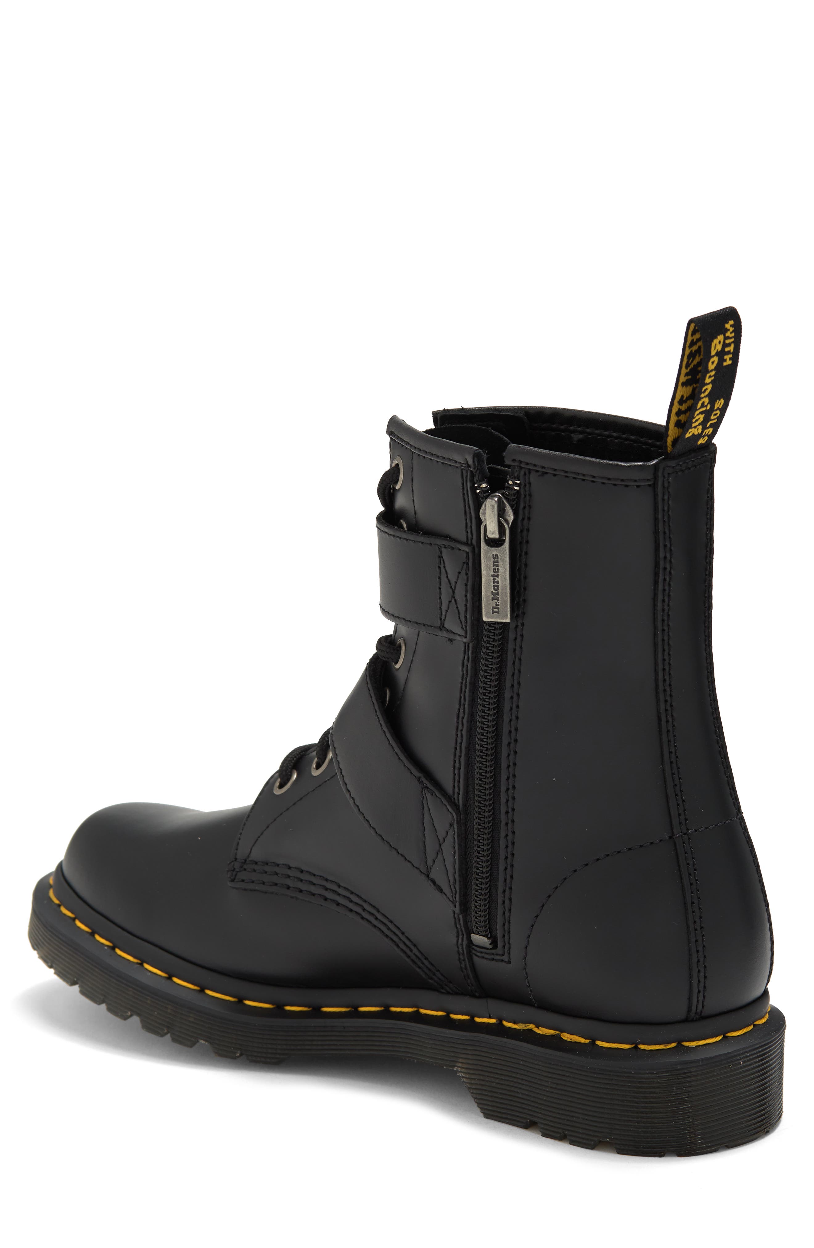 Dr. Martens 1460 Double Strap Zip Boot, Alternate, color, 