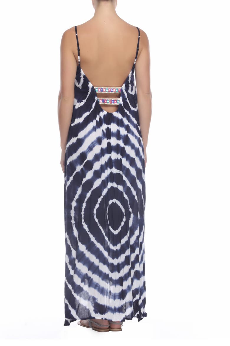 Tie Dye Maxi Dress, Alternate, color, NAVY