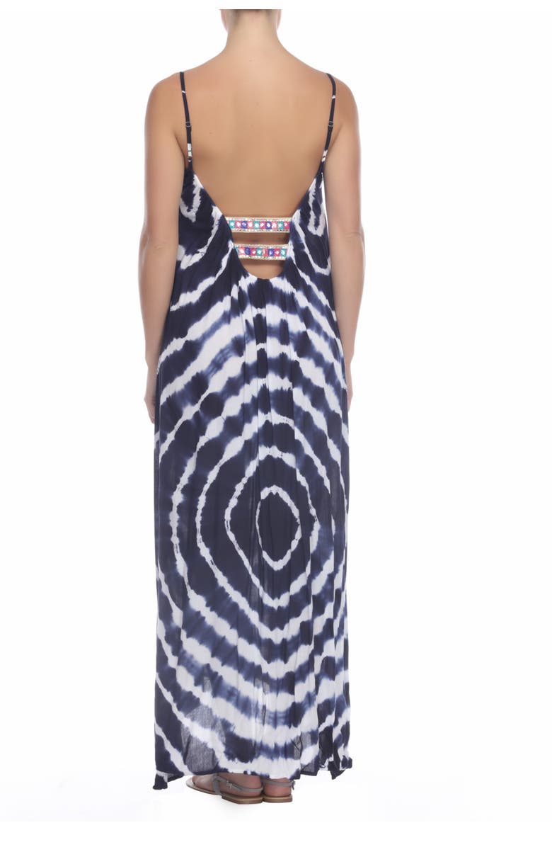 BOHO ME Tie Dye Maxi Dress, Alternate, color, Navy