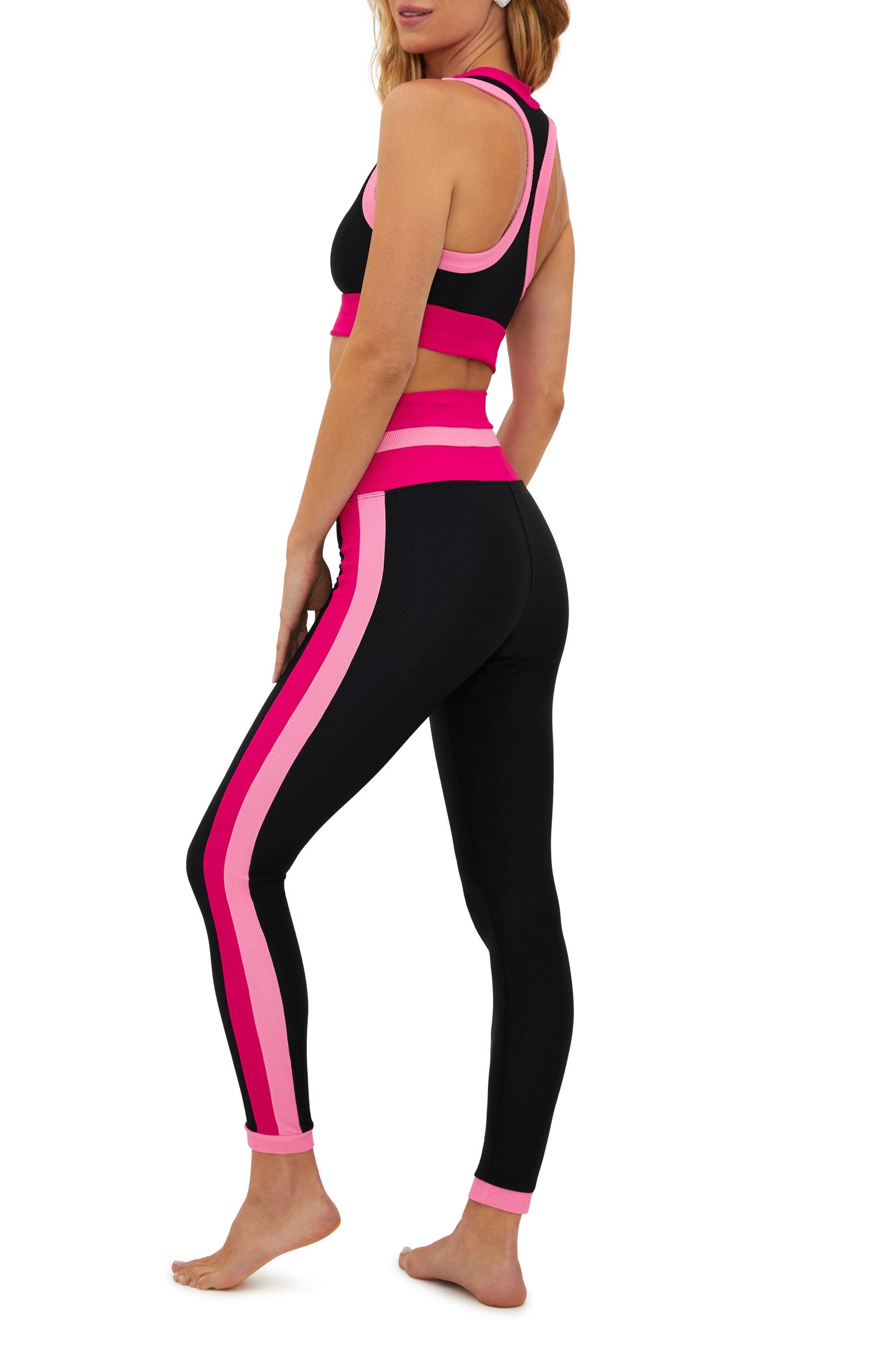 Melina Rib Colorblock High Waist Leggings (Women) | Nordstromrack