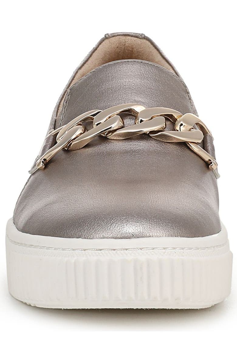 Naturalizer Trish Slip-On Sneaker, Alternate, color, Patina Pewter Faux Leather