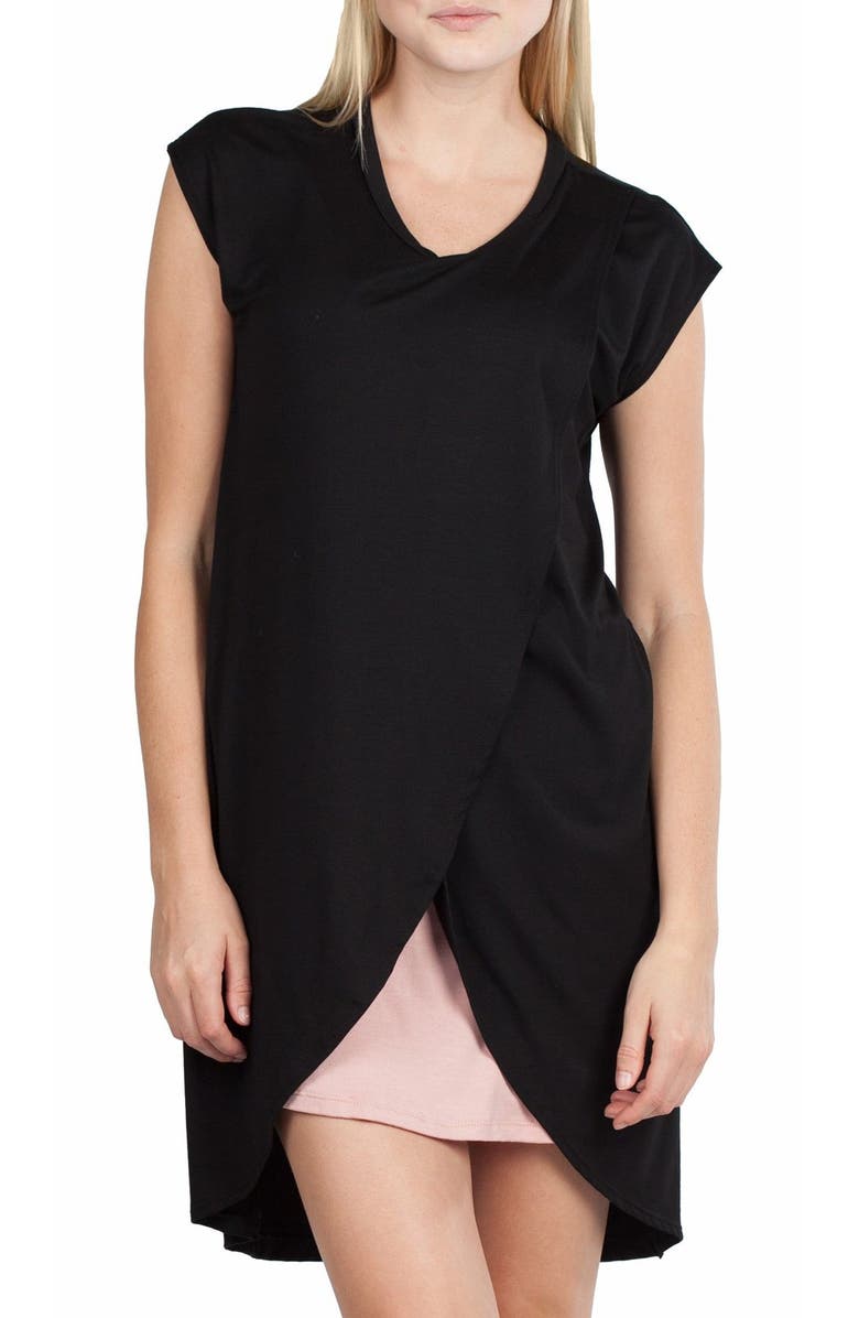 Savi Mom Lille Maternity/Nursing Tunic Dress, Alternate, color, 