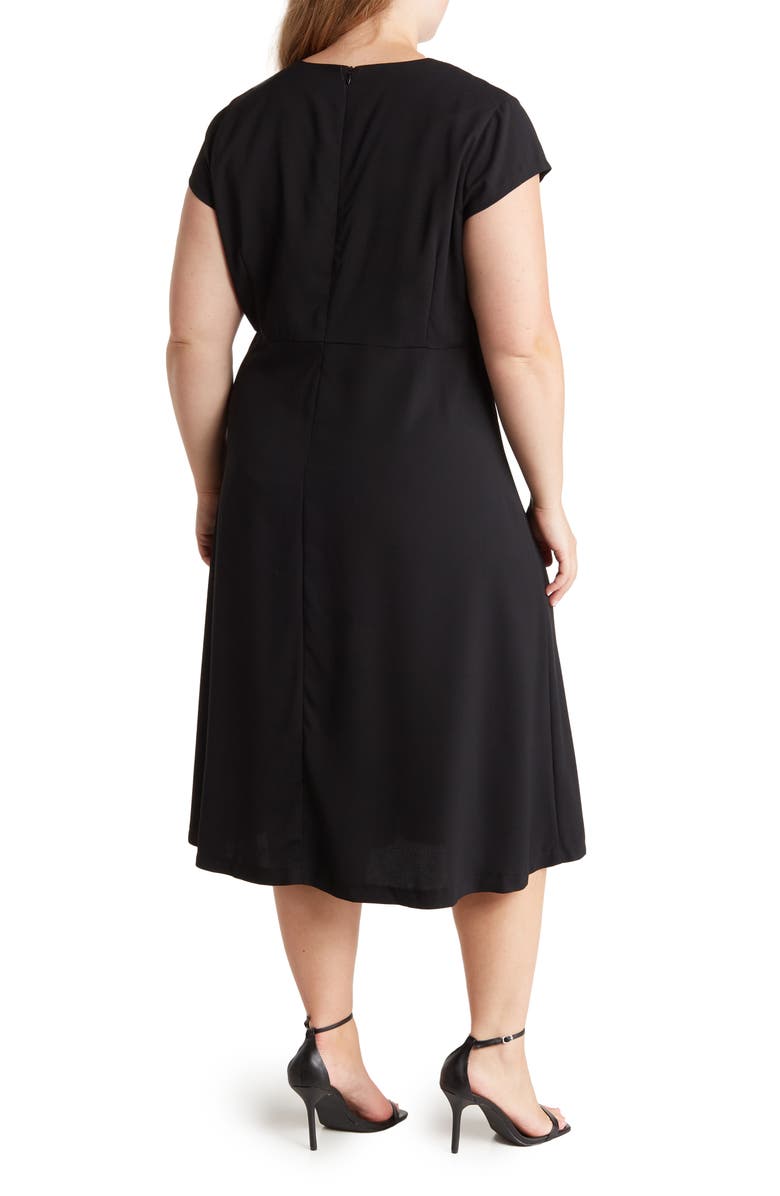 Alexia Admor Lily Crew Neck Midi Dress, Alternate, color, 