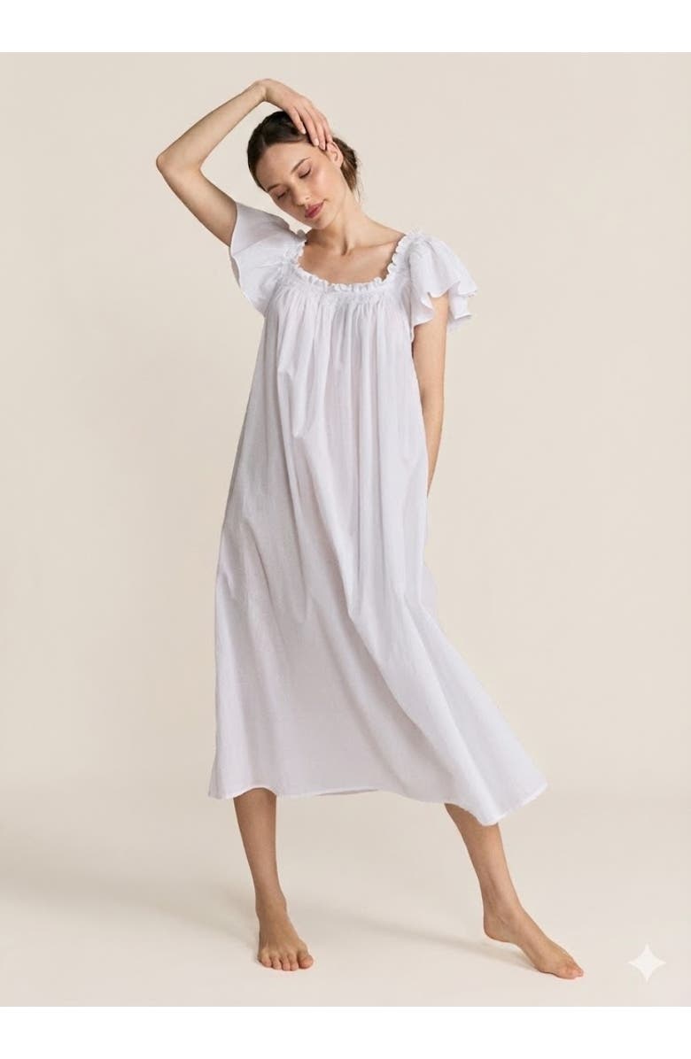 If Only If Poppy Nightdress, Main, color, White