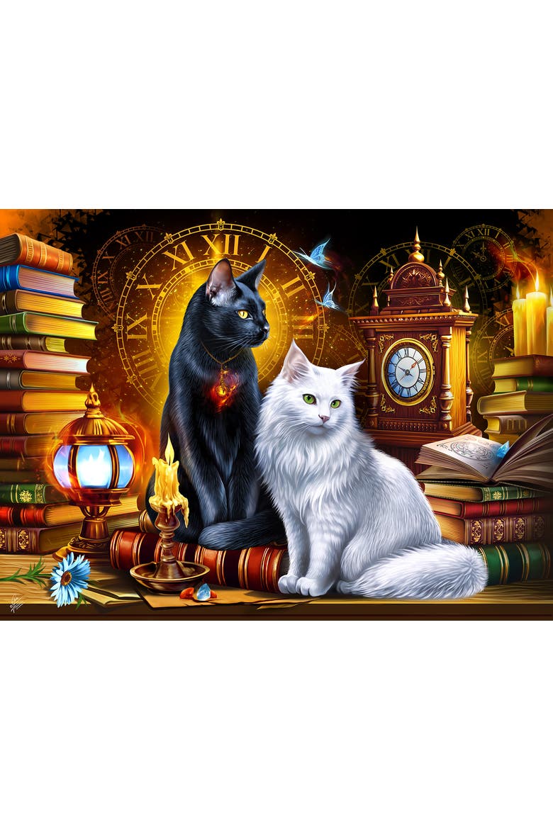 Cats and Clocks 1000 piece Jigsaw Puzzle for Adults, Alternate, color, Multicolor