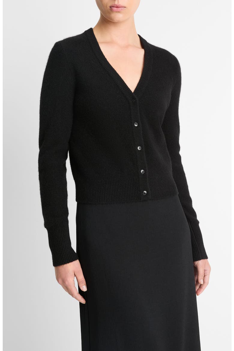 Boiled Cashmere Cardigan, Main, color, BLACK