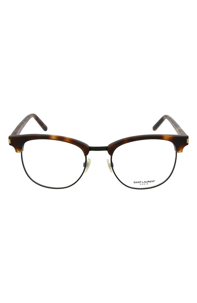 Saint Laurent 52mm Round/Oval Optical Frames, Main, color,