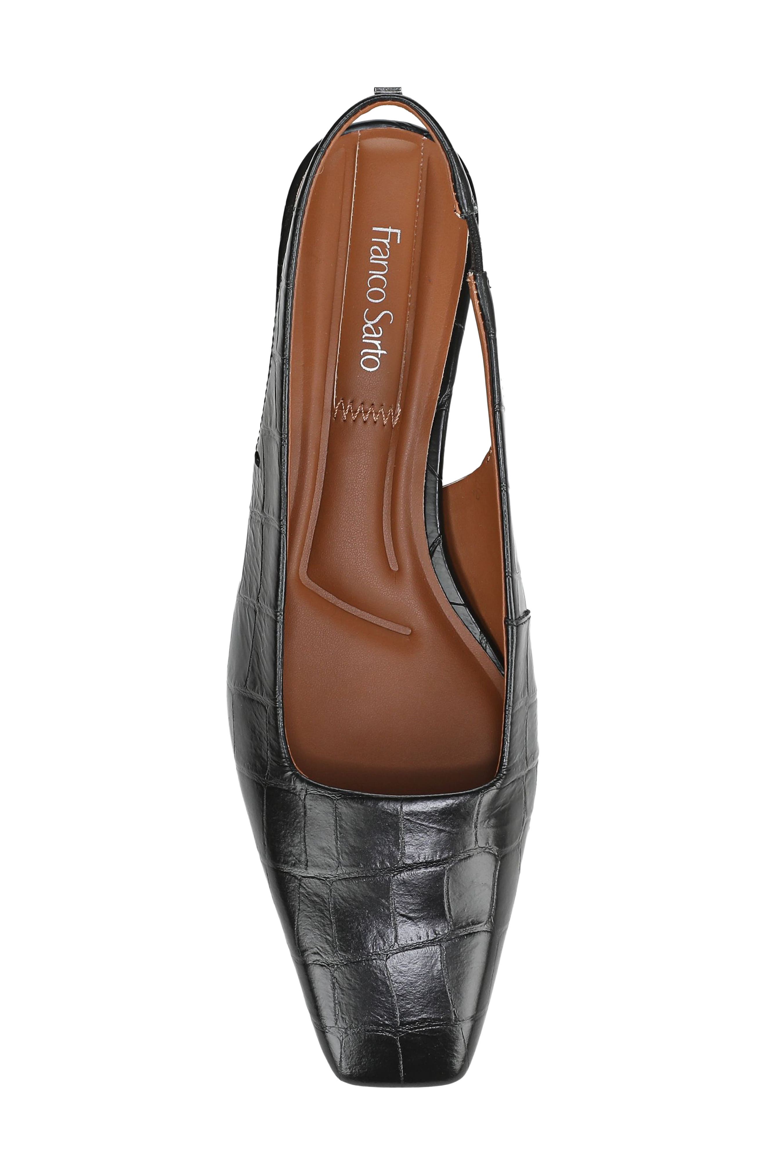 Franco Sarto Lyanna Slingback Pump, Alternate, color, Black/ Black