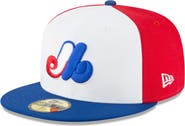 New Era Men's New Era White Montreal Expos Cooperstown Collection Wool 59FIFTY Fitted Hat