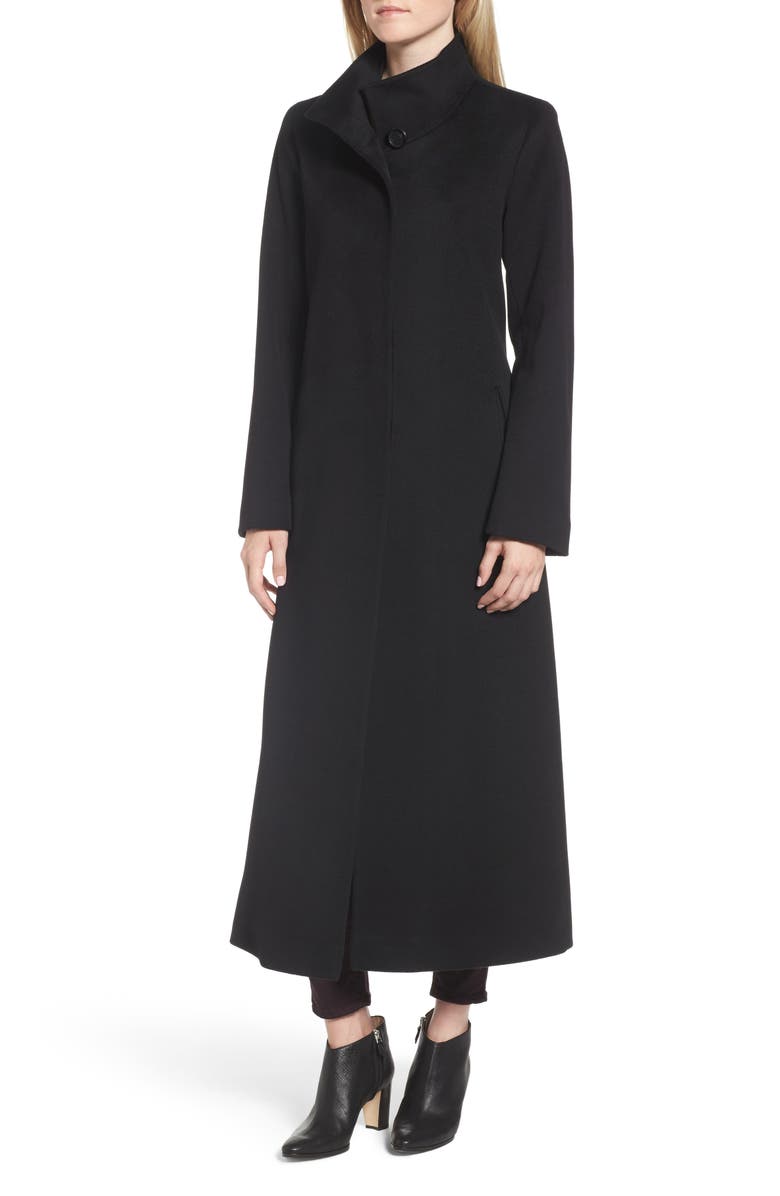Fleurette Long Wool Coat, Alternate, color,