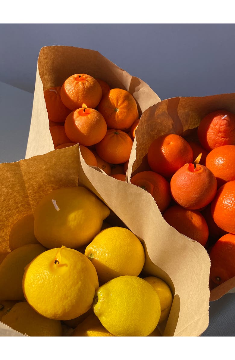 Scandles Large Lemon Candle, Alternate, color, Lemon