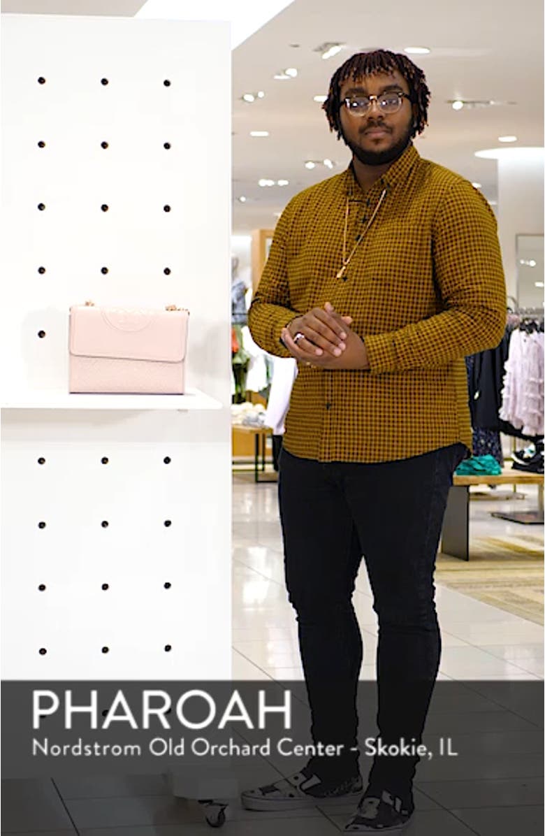 Fleming Quilted Lambskin Leather Convertible Shoulder Bag, sales video thumbnail