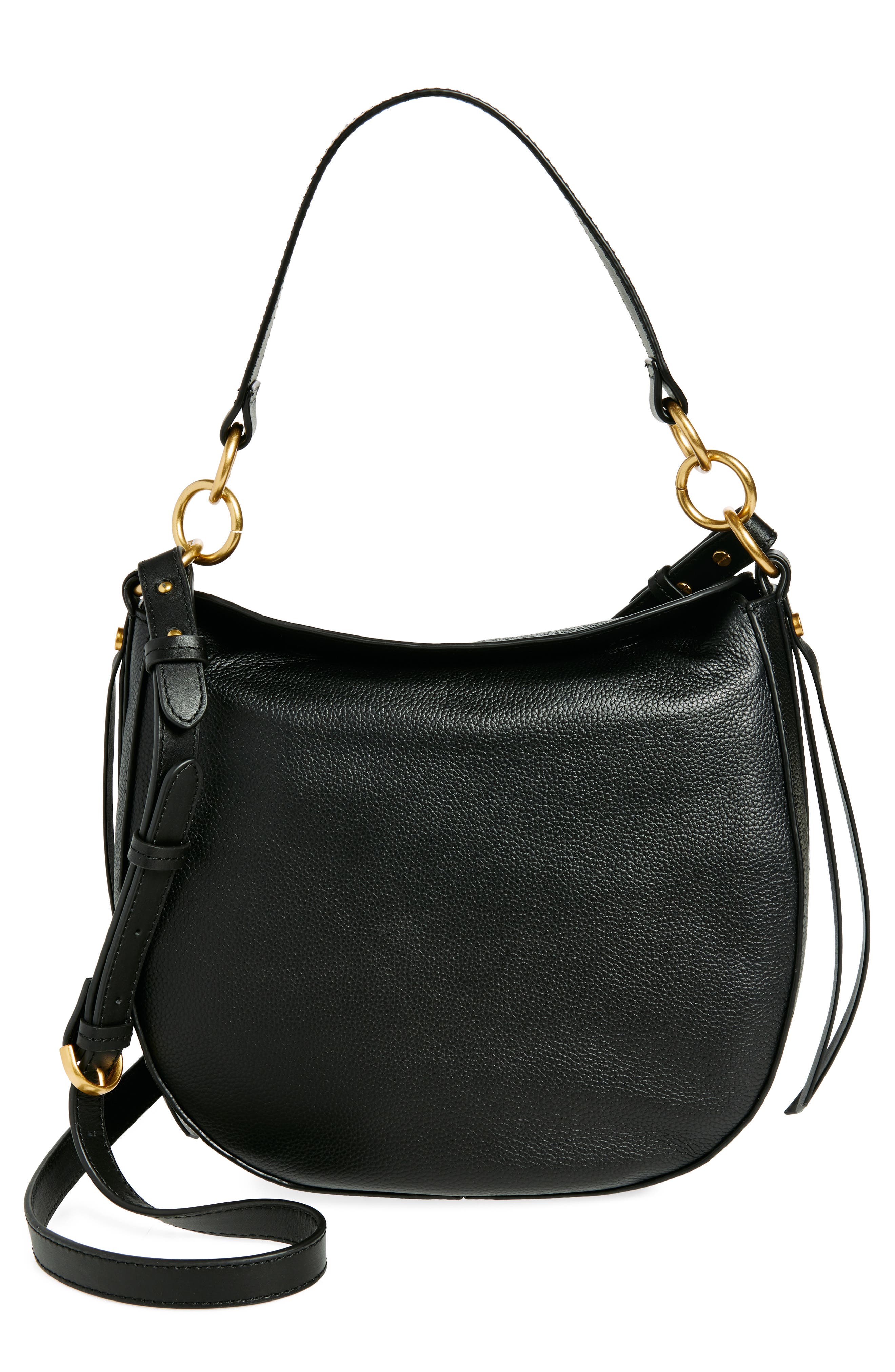 Vince Camuto Fleet Leather Hobo Bag, Main, color, 