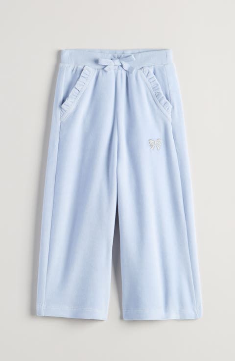 Kids' Ruffle Pocket Velour Pants (Toddler, Little Kid & Big Kid)