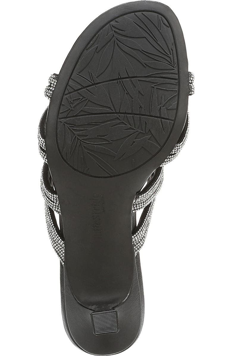 LifeStride Night Out Crystal Embellished Slide Sandal, Alternate, color,