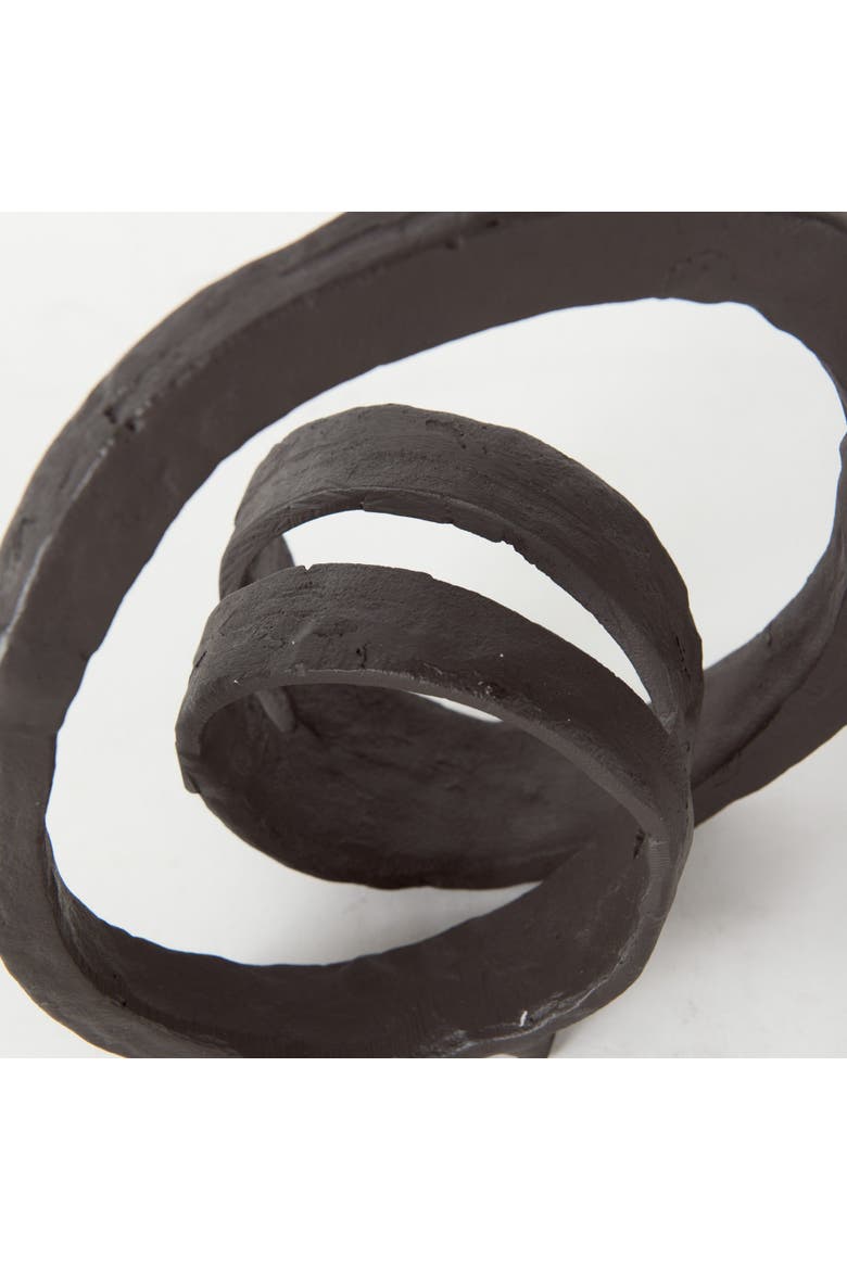 Stanislaw Metal Infinite Ribbon Sculpture, Alternate, color, Black