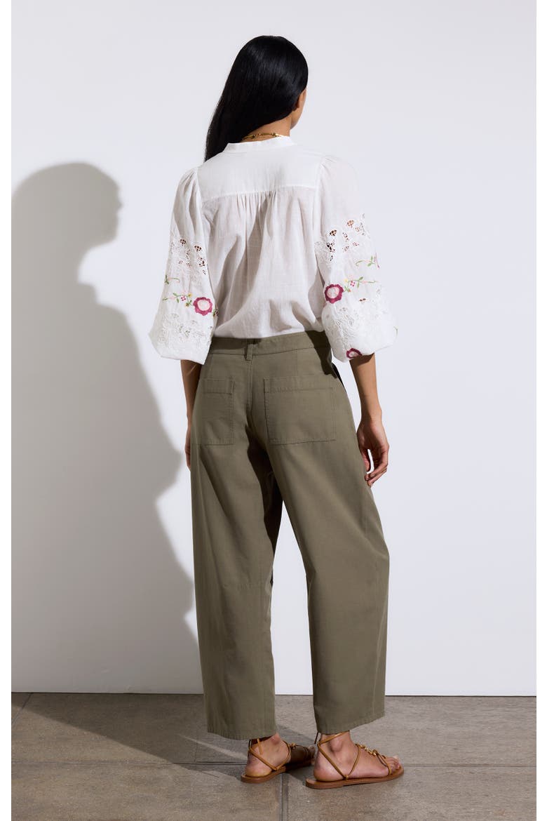 Cargo Wide Leg Trousers, Alternate, color, Vegetal