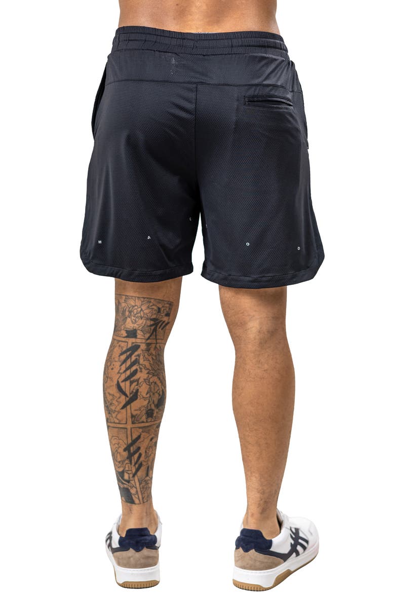 Performance Athletic Mesh Shorts, Alternate, color, BLACK