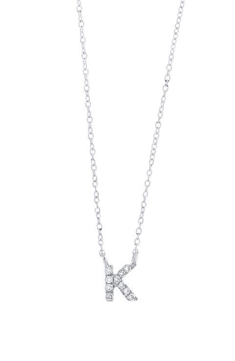 Icon Diamond Initial Pendant Necklace
