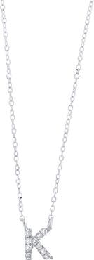 Bony Levy Icon Diamond Initial Pendant Necklace