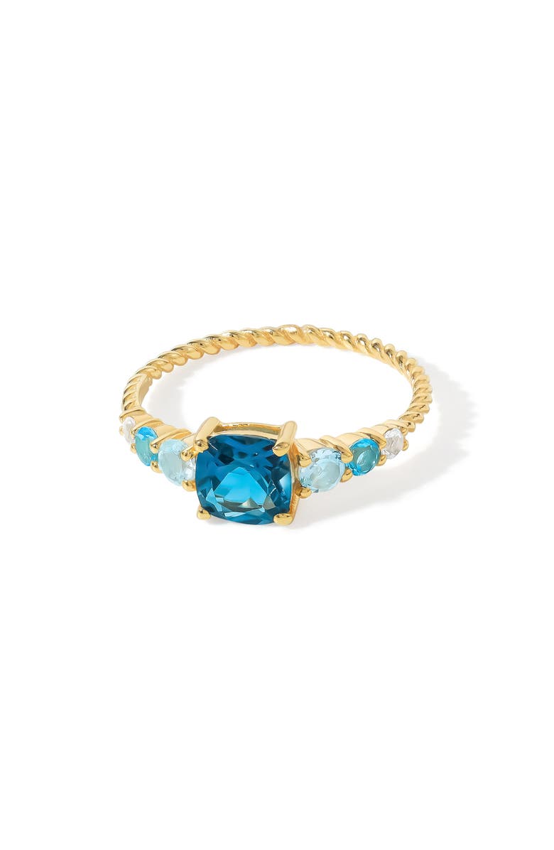 YS GEMS Gemstone Twist Band Ring, Alternate, color, Blue