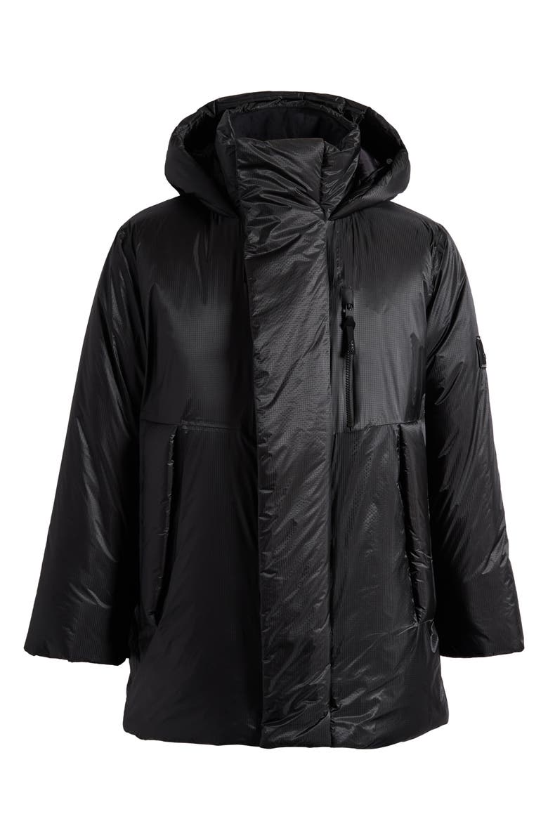 Rains Torna Waterproof Insulated Coat, Alternate, color, Black