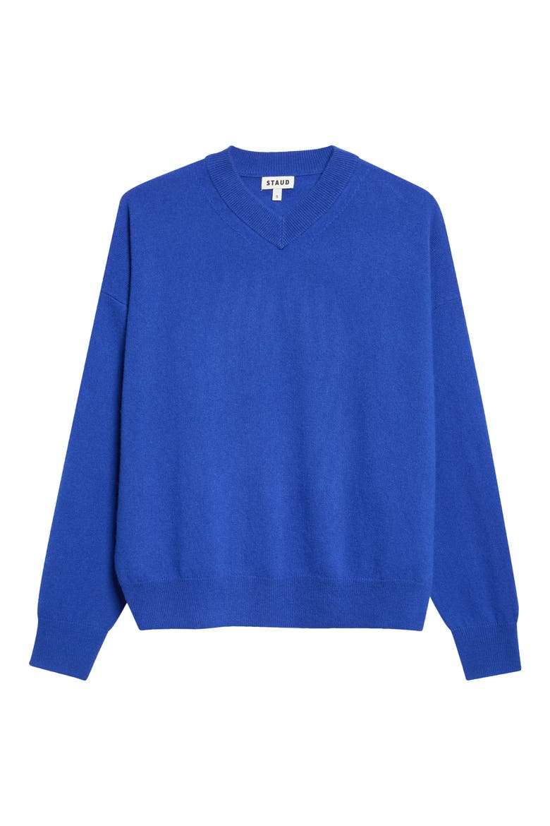 Spencer Cashmere V-Neck Sweater, Main, color, COBALT