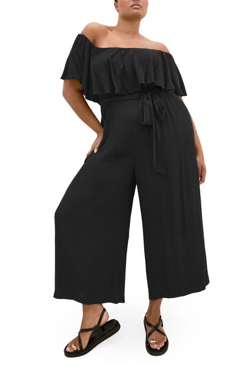 Emery Off the Shoulder Wide Leg Jumpsuit