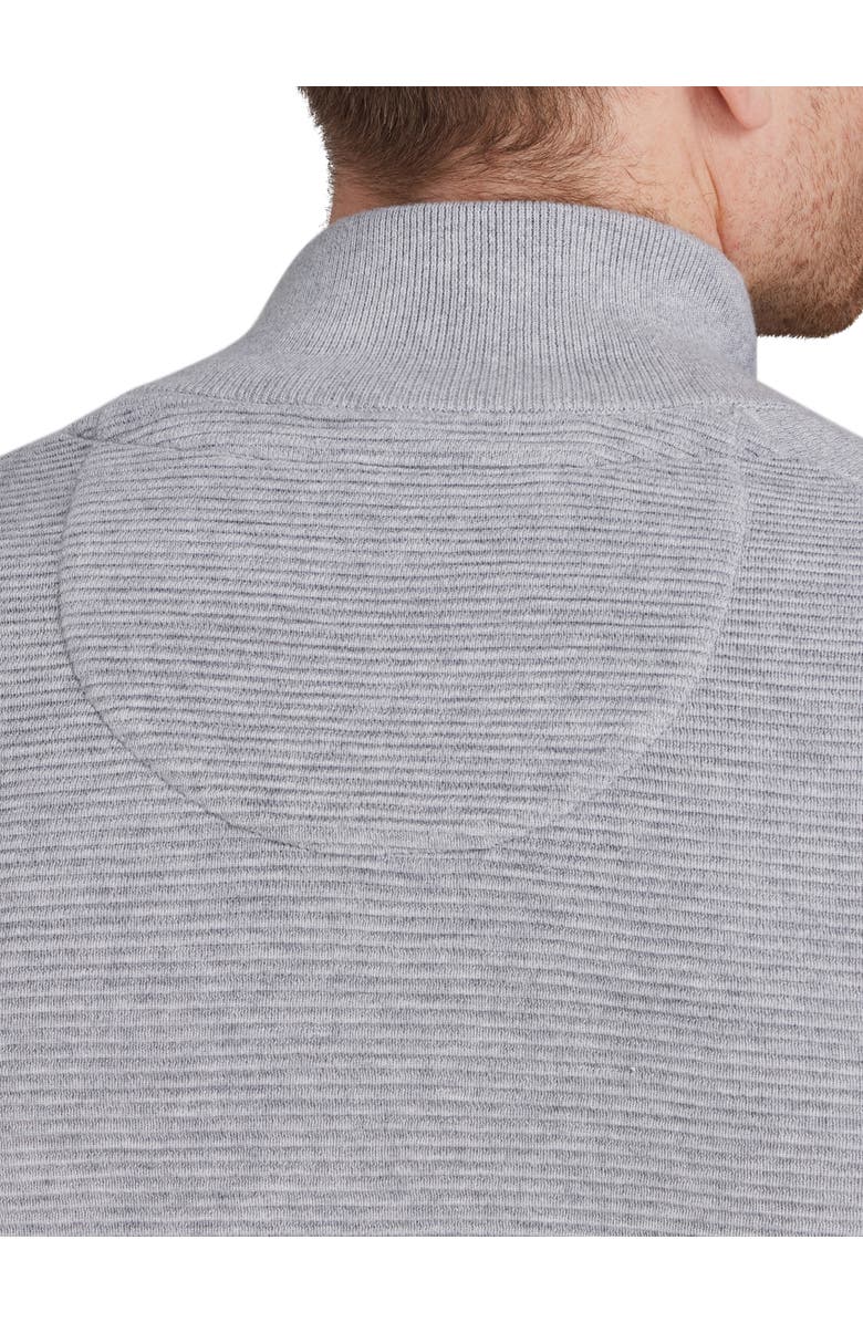 Raging Bull Classic Ribbed Quarter Zip Knit Jumper, Alternate, color, Grey