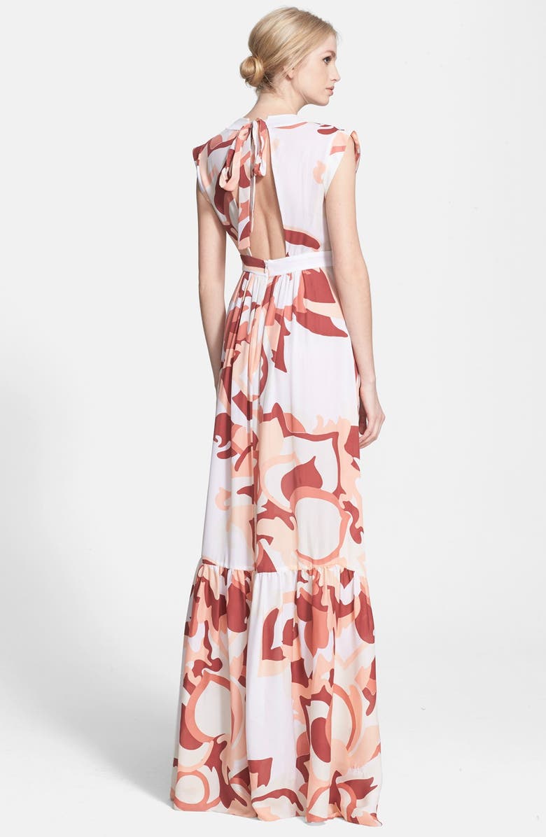 Rachel Zoe 'Pammy' Print Silk Maxi Dress, Alternate, color,