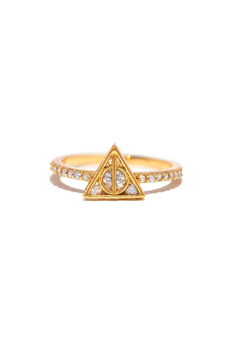 x Harry Potter™ Deathly Hallows Ring, Main, color, GOLD