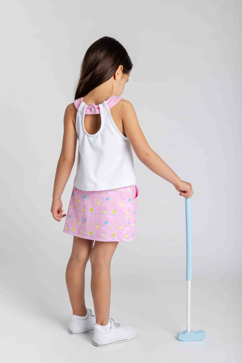 Top And Skort Set With Golf, Alternate, color, Pink/Multi