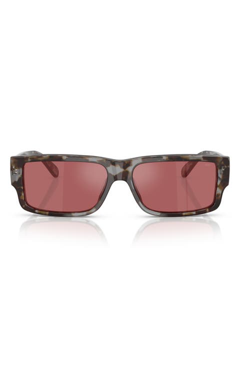 57mm Rectangular Sunglasses