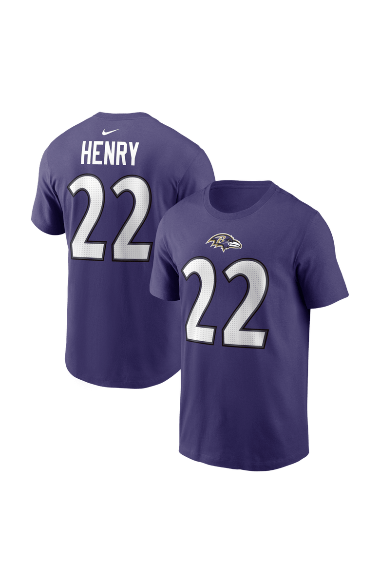 Nike Men's Nike Derrick Henry Purple Baltimore Ravens Name & Number T-Shirt, Main, color, Purple