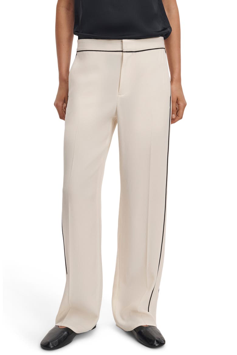 Kathryn Side Stripe Wide Leg Pants, Main, color, OFF WHITE