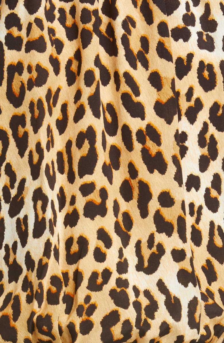 Alice + Olivia Maris Silk Halter Neck Top, Alternate, color, 